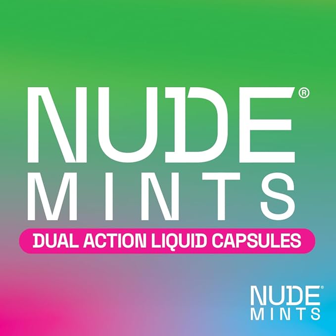 NUDE MINTS | Dual Action Liquid Capsules | Mouth Watering Mint - Lasts 3X Longer - 3X Stronger - Extreme Bad Breath Treatment For Adults - Sugar Free, 0 Calorie - All Flavors - 10 Pack - 300 Capsules