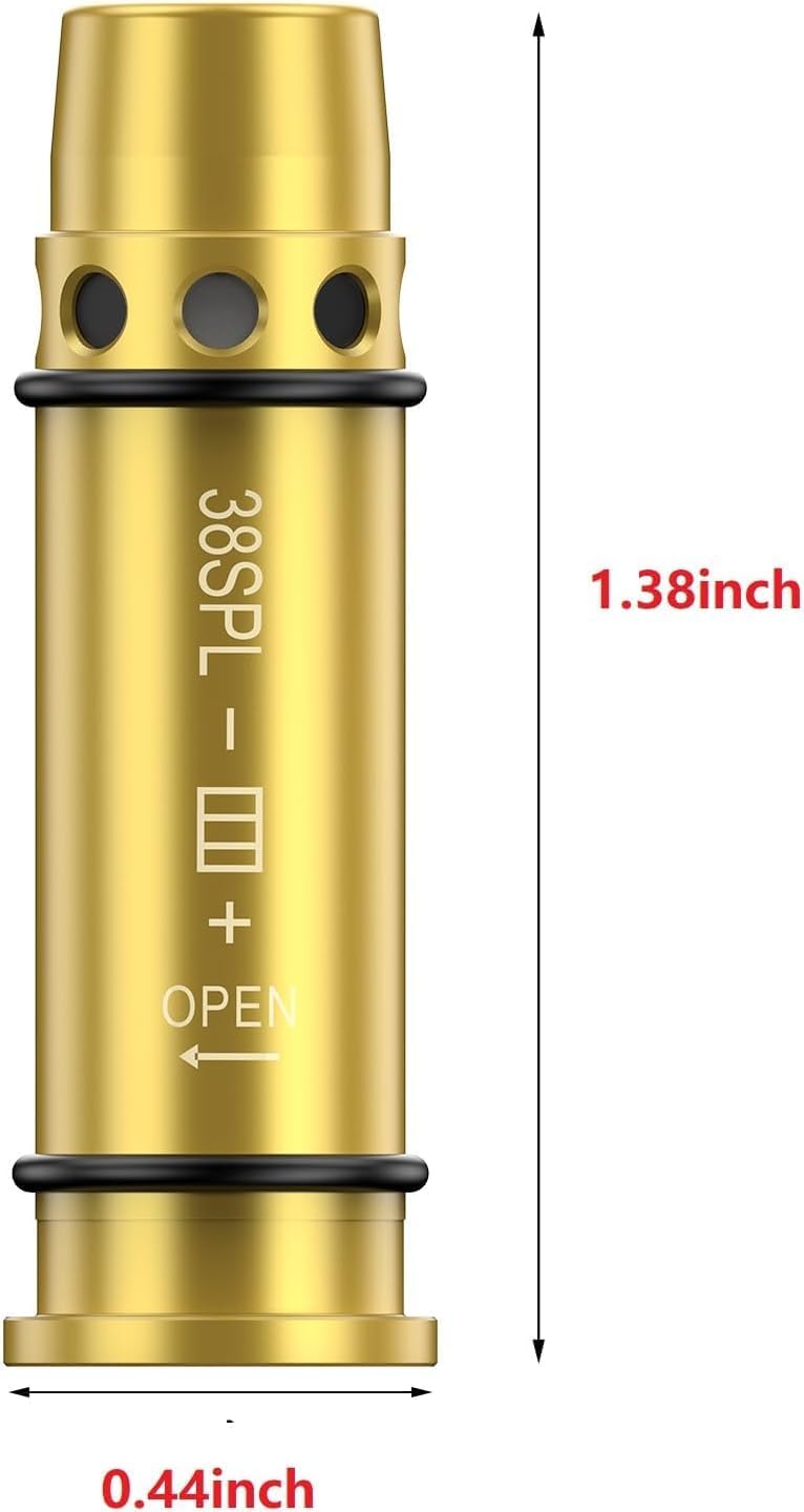 Laser Training Cartridge for .38SPL/.357mag/9mm and Laser Trainer Target for Dry Fire Training System Dry Fire Practice and Shooting Training
