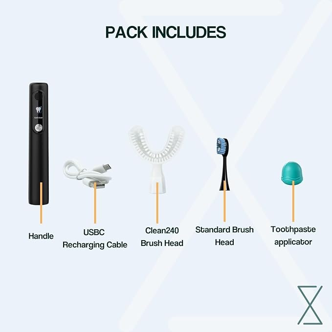 Y-Brush New Ultra 2025 - Sonic Toothbrush 6 Brushing Modes - 6-Month Battery with USB-C, Advanced Plaque Removal, Whitening Technology, Clinically Proven - Adult