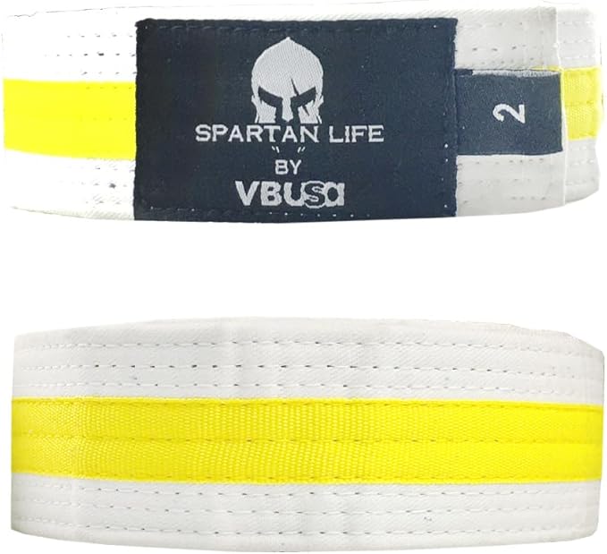 Karate Belt, All-Purpose Martial Arts Belt, Judo, Taekwondo Belt, Durable MMA Color Rank TKD Belt Size 0-6.