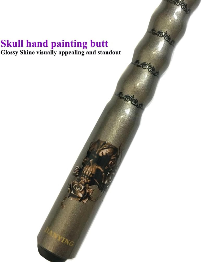 58" Pool Cue Stick,13mm 2-Piece Maple Hardwood Ergonomic Design Billiard Cues Kit,19/20/21oz