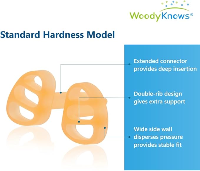 WoodyKnows Super-Support Nasal Dilator, Model Standard, Improves Sleep and Sports Airflow, Nasal Congestion and Nose-Related snoring aid (XS 8Pack)