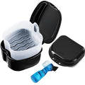 3 Pack Retainer Cleaner Case Partial Denture Cleaning Case Cup and Brush for invisalign Orthodontic soaking