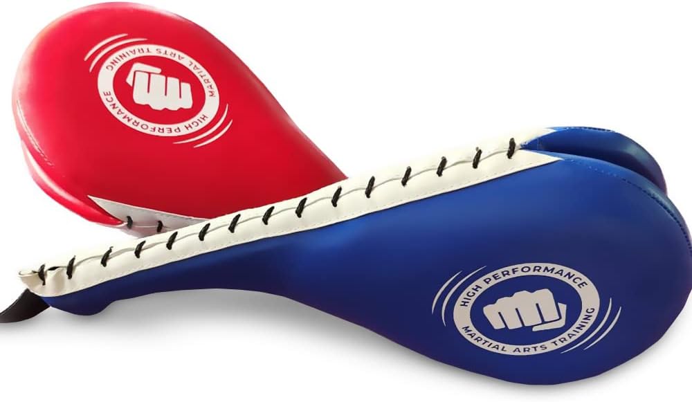 +Performance Taekwondo Kick pad & Boxing pad | Martial Arts Training Equipment | Karate Pads | Taekwondo Sparring Gear | MMA, Kickboxing, Muay Thai | Kick Pads Martial Arts Target for Kids & Adults.