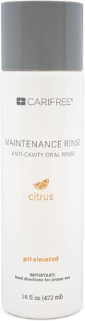 CariFree Maintenance Rinse, Citrus Flavored, Anti-Cavity Fluoride Mouthwash, Dentist Recommended, Prevents Oral Decay, Freshens Breath, Alcohol-Free, Neutralizes pH (Previously CTx3)
