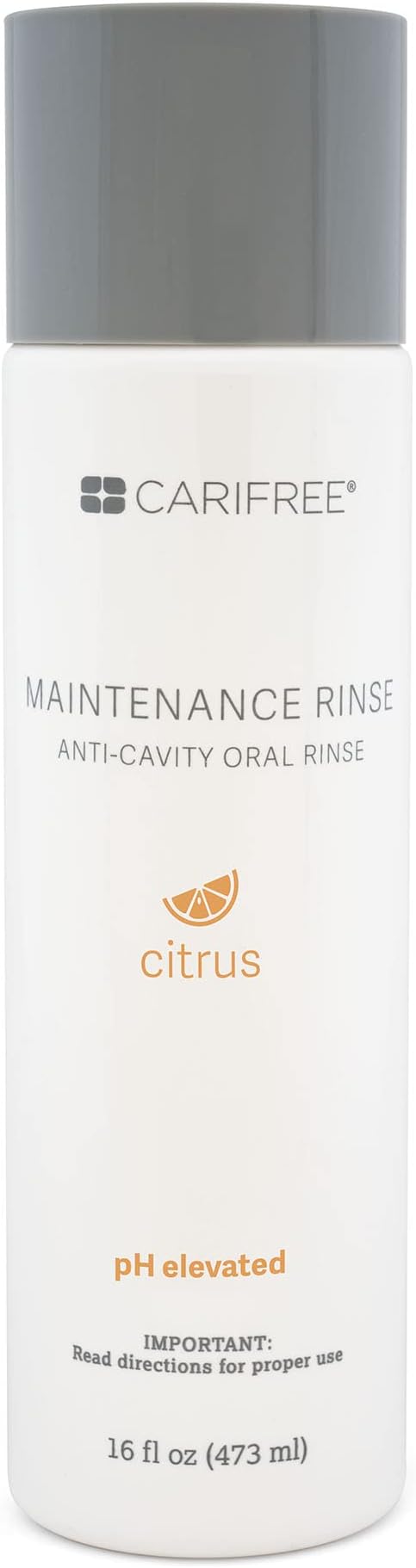 CariFree Maintenance Rinse, Citrus Flavored, Anti-Cavity Fluoride Mouthwash, Dentist Recommended, Prevents Oral Decay, Freshens Breath, Alcohol-Free, Neutralizes pH (Previously CTx3)