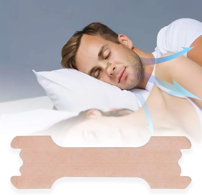 RZJZGZ Large Breathe Improve Nasal Strips to Reduce Snoring Works Instantly to Improve Sleep, Relieve Nasal Congestion Due to Colds & Allergies (60 Pack)