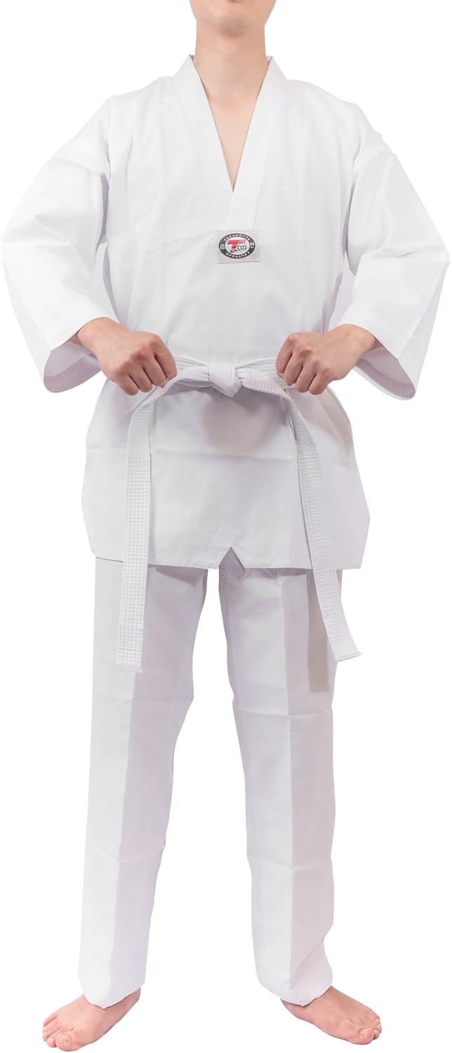 AAMA Student White V-Neck Taekwondo Uniform