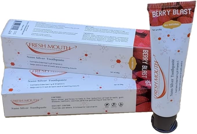 Fresh Mouth Nano Silver Toothpaste Berry Blast
