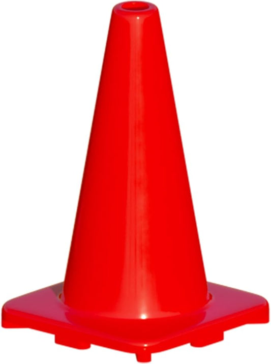 LVL10 Pro Training Cones - 12" Large Soccer Cones for Sports Training - for Basketball, Football, Basketball and Agility Drills - Soccer Field Markers That Won't Crack, Slide or Fly