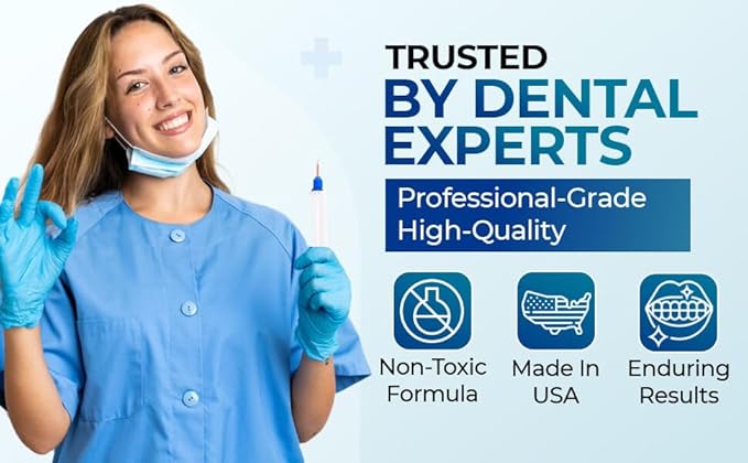 LaserGlow Professional Teeth Whitening Gel 44% Hydrogen Peroxide – Dual Barrel Syringe for Fast, Effective, and Whitening Results | Hydrogen Peroxide Gel, Teeth Whitener, Tooth Whitening Gel