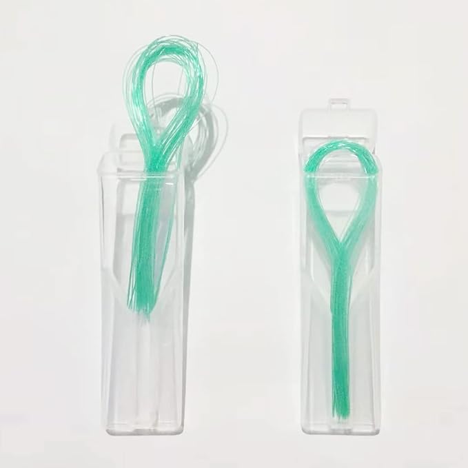 EasyHonor Dental Floss Threaders for Braces, Bridges, and Implants,Green, 300 Count (6 Pack)