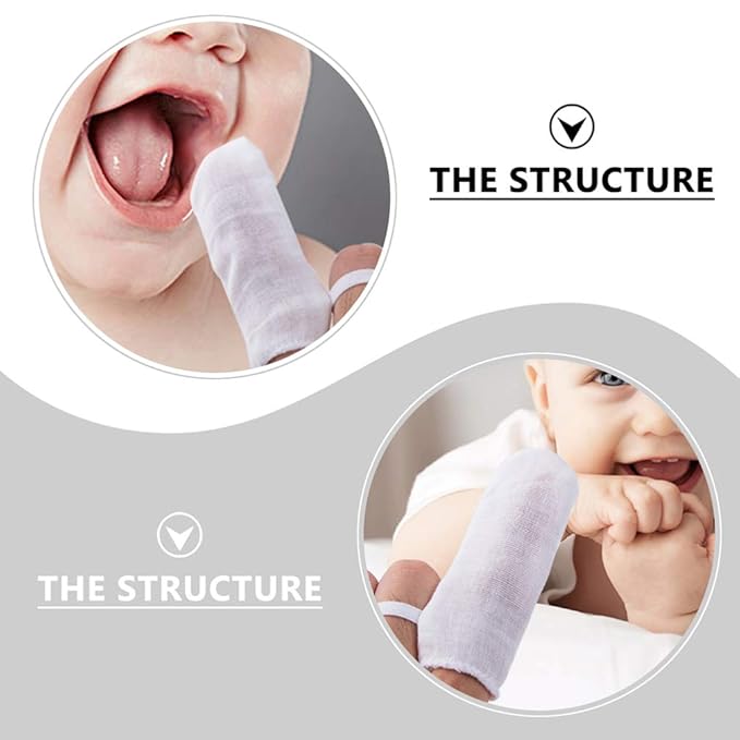 Wipes Newborn Wipes Gum Cleaner Teeth Gauzes Fingers Clean Oral Toothbrush 18Pcs Mouth Cleaner White Newborn Wipes Gum Cleaner Disposable Toothbrush