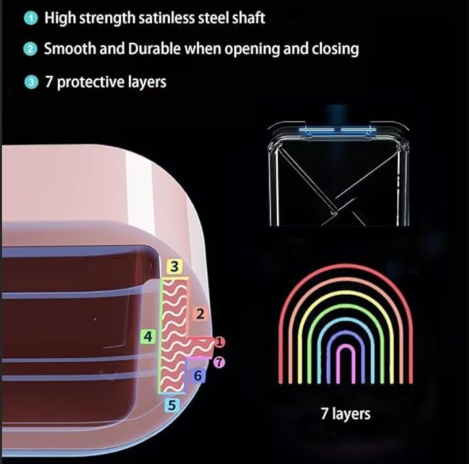 Retainer Case, Cute Retainer Case with Slim, Night Mouth Guard Case with Lid Hinge, Large Aligner Case, Inner Size 2.56, 2.36, 0.79inch（1pack)