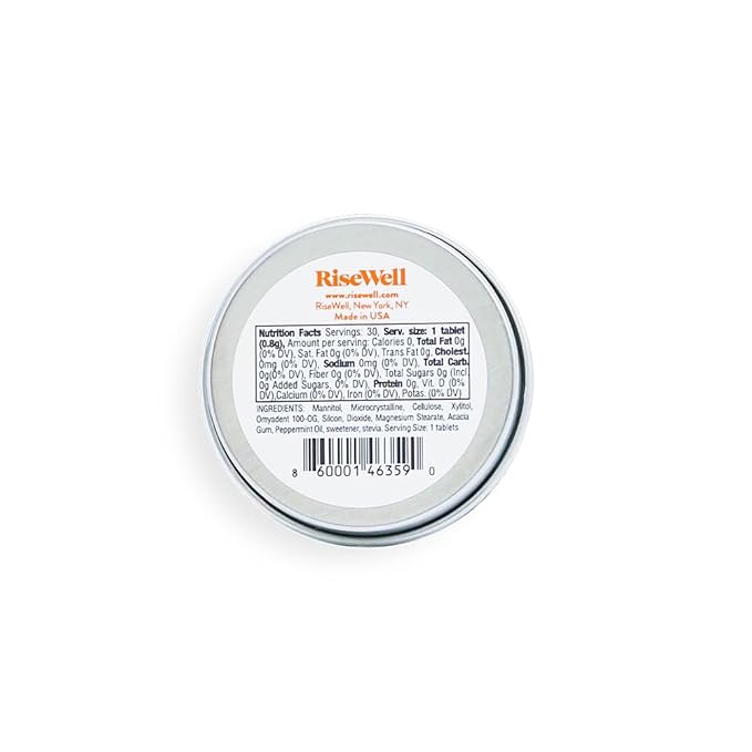 RiseWell a-HA Mint - Xylitol Mints for Dry Mouth - Hydroxyapatite Sugar Free Breath Mints - Promotes Remineralization, On-The-Go Oral Fresh Breath Mint, 30 Count