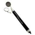 1 Each - Examination Dental Mouth Mirror Handle with Mirror Heads No. 4 + No. 5 (Black Handle) Mouth Mirror with Light