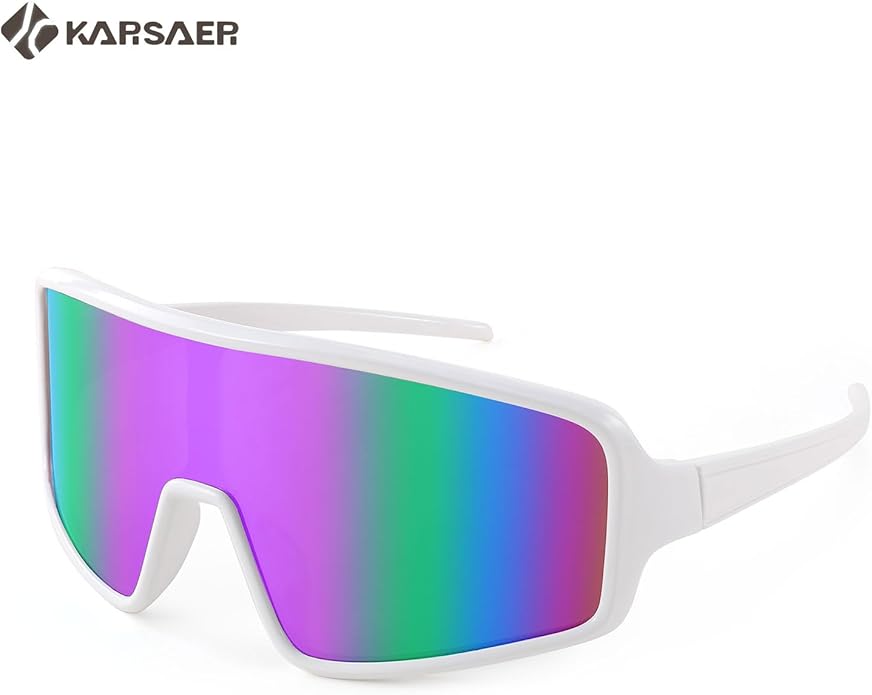 Karsaer Vision Sports Sunglasses Cycling Glasses Baseball Softball Sunglasses Unisex for Adult Youth Kids Boys Girls 8-16