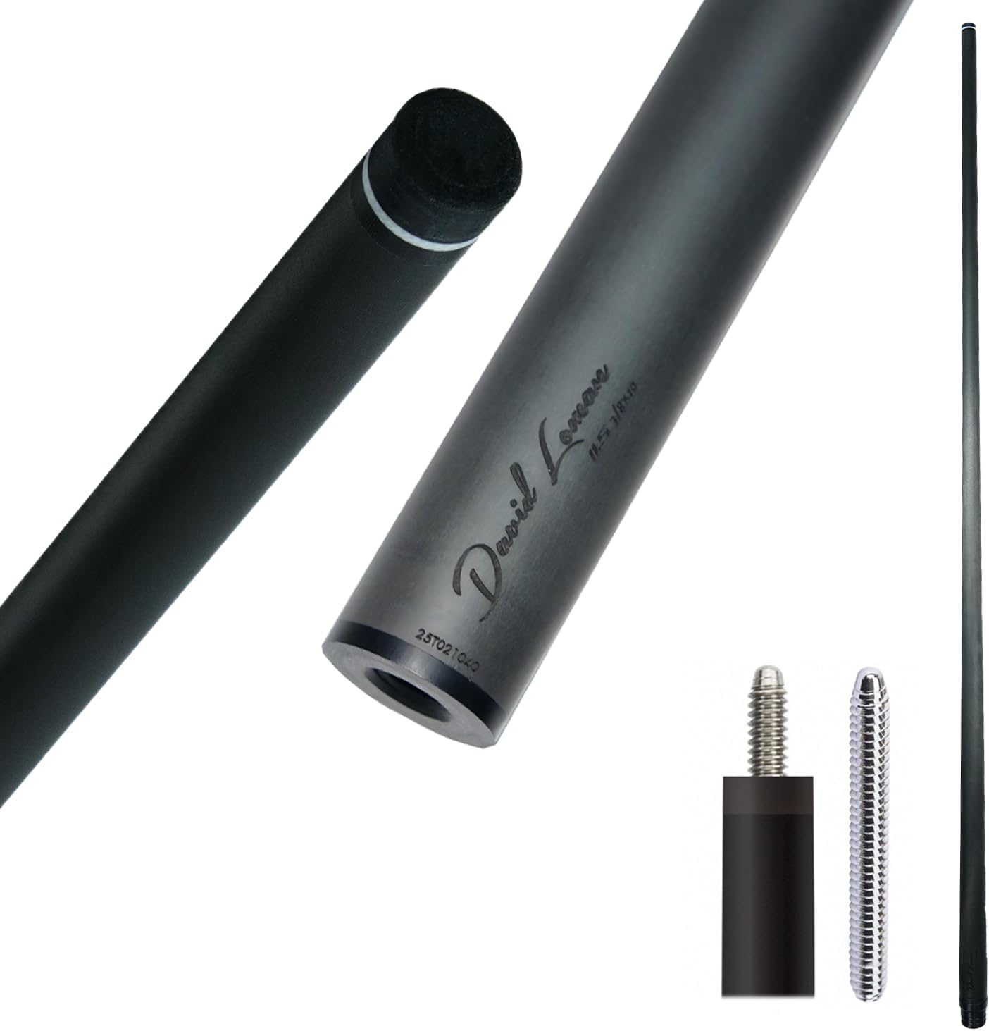 29.13" /Radial Wavy 3/8-10 3/8-11 3/8-14 Uni-Loc 5/16-18 Carbon Pool Cue Single Shaft, Low Deflection Technology, Ultra-Smooth, pro Taper, Easy to Control