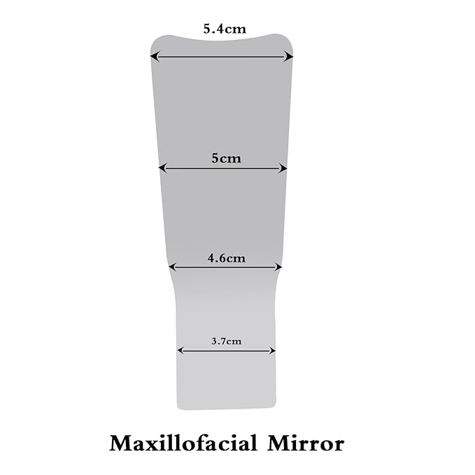 Angzhili 1 Piece Dental Anti-Fog Photography Mirrors,2 Sided Fog Free Intraoral Photography Mirror,Stainless Steel Occlusal Mirror (M maxillofacial mirror)