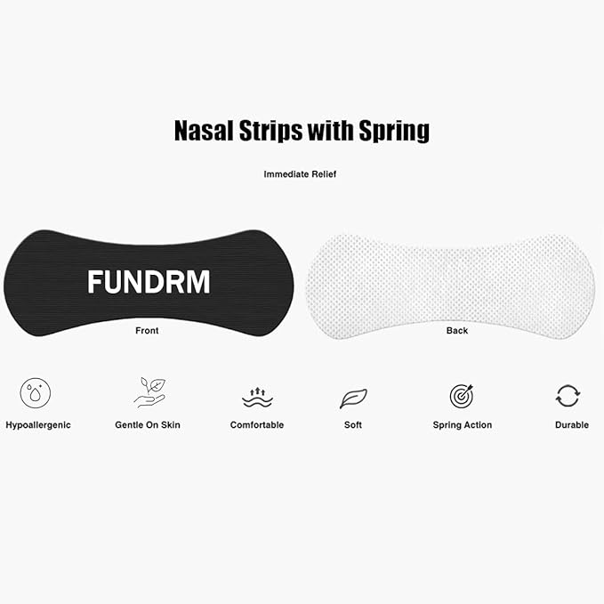 60 Count Nasal Strips for Anti Snoring Nose Tapes for Breathing Increased Airflow Nasal Congestion Relief Nose Adhesive Dilator Form for Improve Sleep Patches On Sensitive Skin