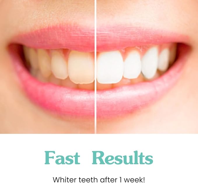 Glow Teeth Whitening Kit (4 Piece) | Pure Food Grade Activated Charcoal Powder + Bamboo Ultra Soft Toothbrush + Copper Tongue Cleaner + Eco Canvas Gift Bag