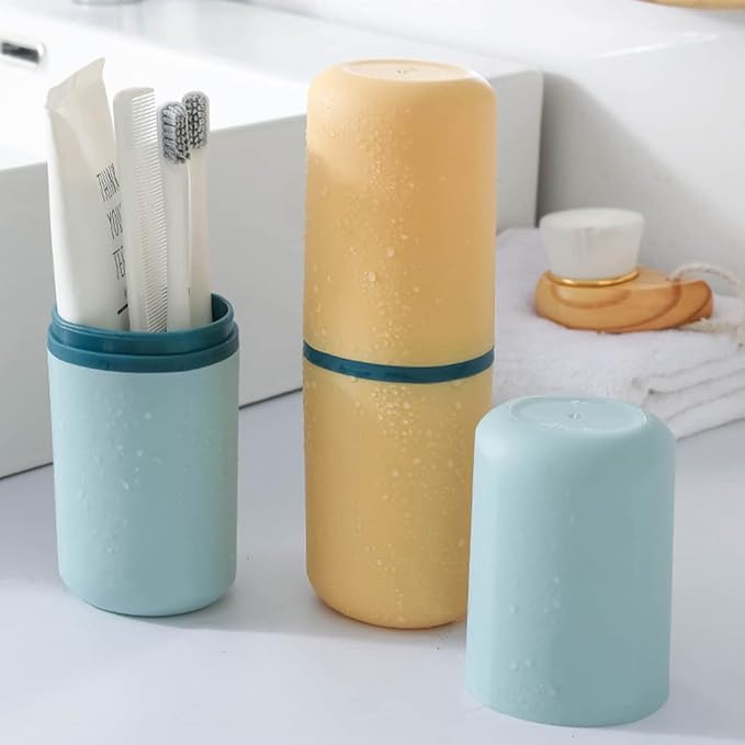 1 Pcs Travel Toothbrush Holder Plastic Toothbrush Travel Case Portable Toothbrush Holder for Travel Normal Toothbrush Electric Toothbrush Container for Traveling Business Camping Daily Uses