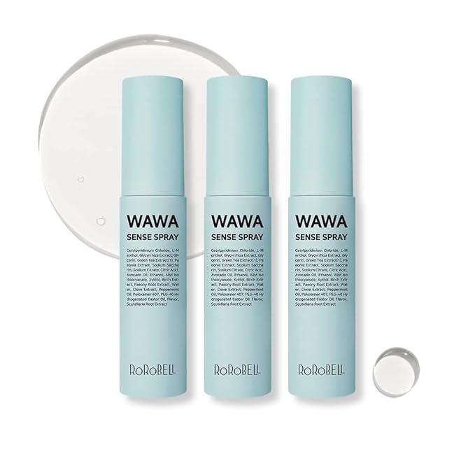 ROROBELL Wawa Sense Spray Oral Care Mouth Freshener Fights Bad breath ((1/3 Fl Oz (Pack of 3)))