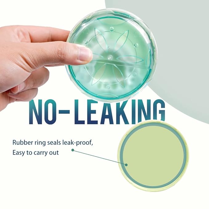 Denture case Retainer Case, Leak Proof Denture Cup, Denture Bath Case, Retainer Cleaning Box for Traveling, Partial Denture Case with Strainer & Mirror (Green)