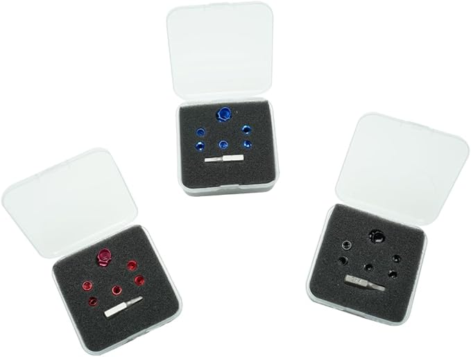 Linkboy Archery 37/45 Degree Hooded Peep Sight Compound Bow Peep Sight Inner Core 6X/8X Clarifier Aperture Lens Kits for Hunting