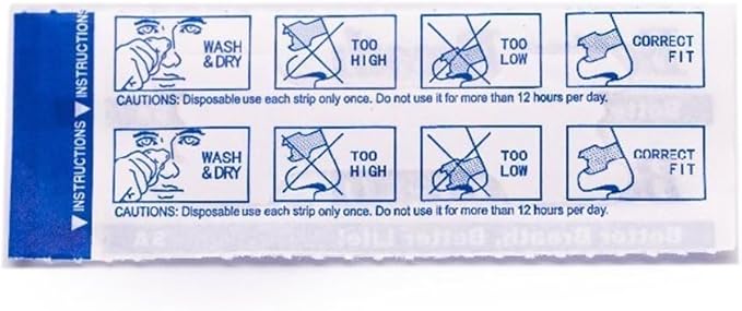 60 Count New-Happy Nasal Strips(66mm*19mm)