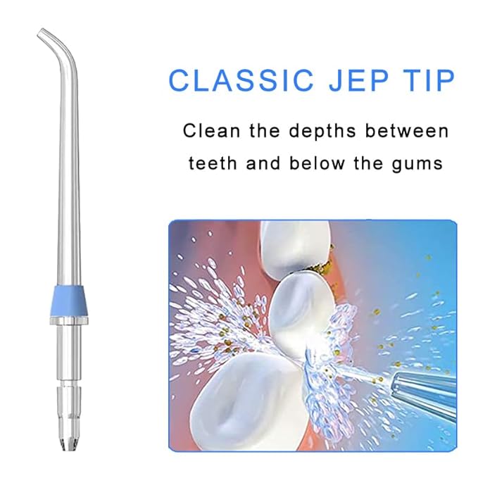 Replacement Heads for Waterpik, Replacement Picks for Water Pik Water Flosser (10 Tips & Storage Case), Water Flosser Replacement Tips for Waterpik WP-663 WP-150 WP-660 WP-580 wp-150w wp667w WP-140