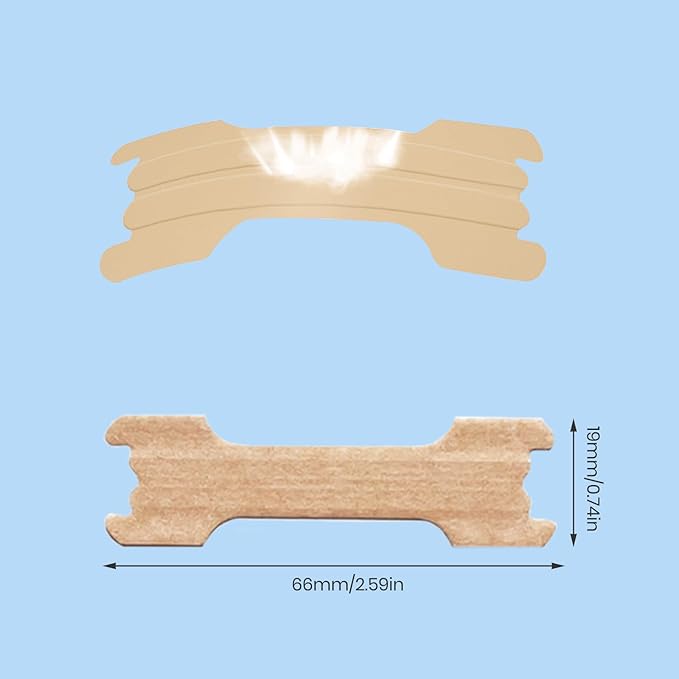 MQUPIN 75 Counts Nasal Strips Upgraded, Nasal Strips for Snoring, Safe, Long Effect, Reduction Snoring, Breathe Nose Strips Congestion Relief(66mm*19mm)