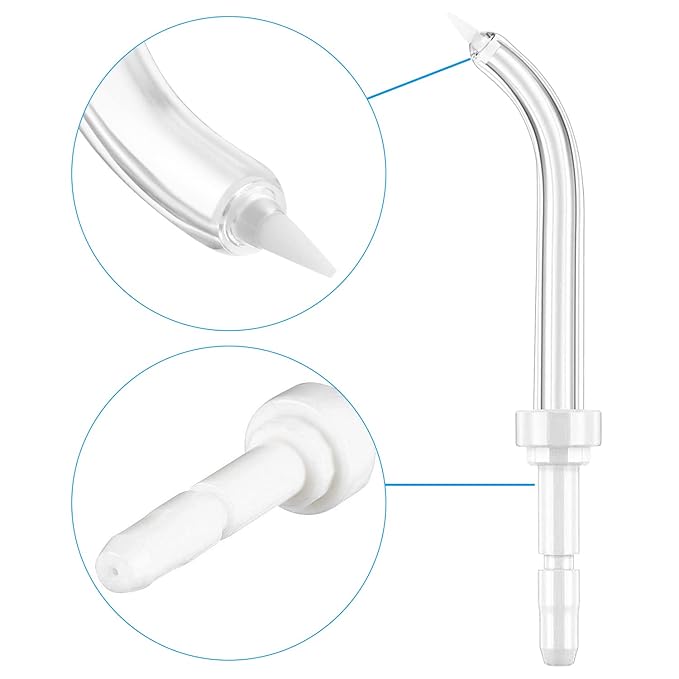 Flosser Replacement Tips for Waterpik Periodontal Tips Dental Water Flosser Tips Replacement Tips for Waterpik Water Flossers (Like WP-100) and Other Brand Oral Irrigators（6 Periodontal Tips）