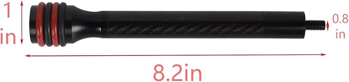 Archery 6″/8″ Bow Stabilizer- Carbon Fiber Bow Balance Bar with Damping System for Compound/Recurve Bow Hunting Archery Accessory Equipment