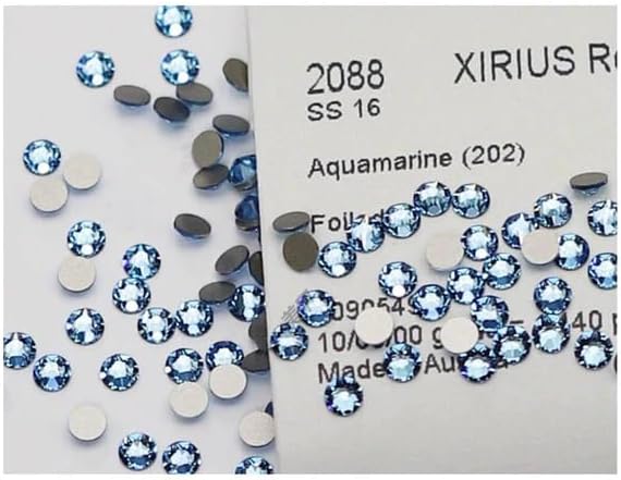 LaserGlow Premium Tooth Gems – 20 Count 2.2mm Blue Crystal Dental Jewelry – Shiny Tooth Crystals with Brilliant Reflection, Easy Application & Long-Lasting Hold