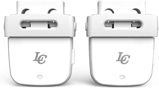 LC LaceClips Smart Activity Tracker - Shoe-Mounted Step Counter for Walking & Sports Performance Monitor - Track 25+ Activities, Jumps & Calories with App - No Subscription Required (White)