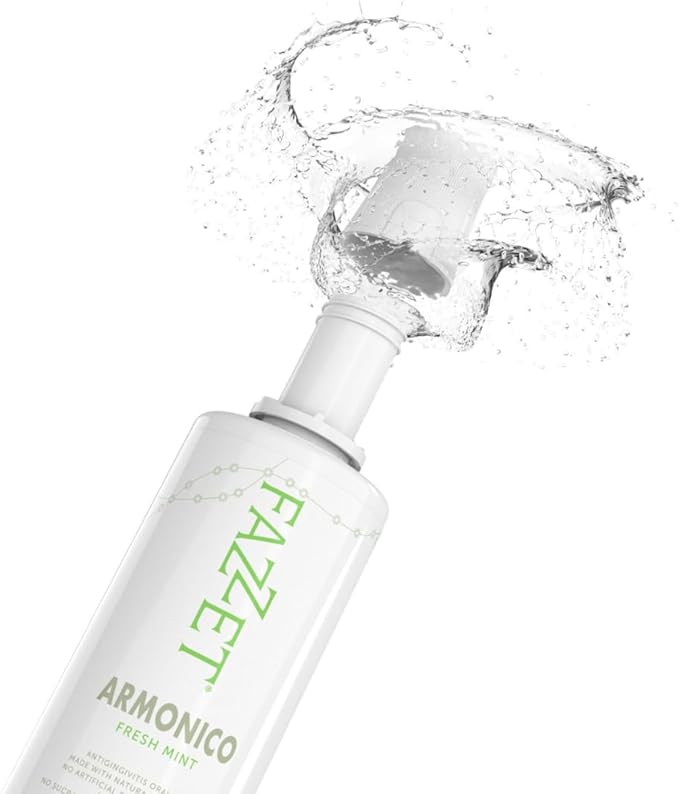 ARMONICO Anti-Gingivitis Oral Rinse – Soothe Tonsils, Combat Bad Breath – Alcohol, Gluten, and Paraben Free Mouthwash – Fresh Mint Flavor