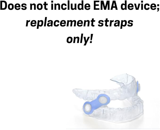 25 Pack: Replacement Straps for EMA Anti-Snoring Appliance, EMA Replacement Elastic Strap, Snore Guard Bands, Compatible with Myerson EMA Snore Appliance (White (Soft), 15mm)