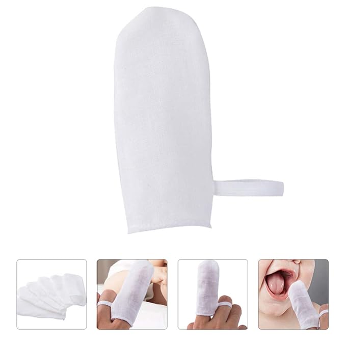 Wipes Newborn Wipes Gum Cleaner Teeth Gauzes Fingers Clean Oral Toothbrush 18Pcs Mouth Cleaner White Newborn Wipes Gum Cleaner Disposable Toothbrush