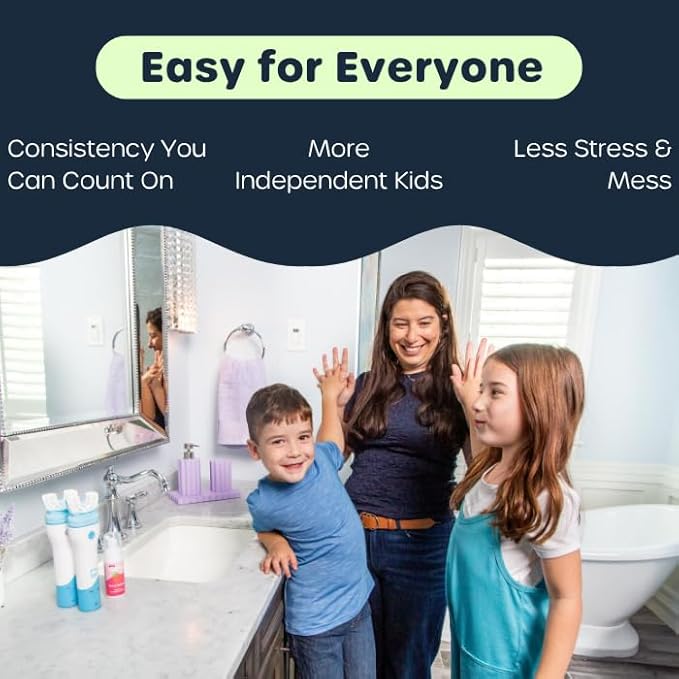 Willo BrushBot Kids U-Shaped Toothbrush Starter Kit – Rechargeable, Smart Electric Toothbrush for Kids Ages 5-7 w/App, Soft Bristles, Plaque Removal, Gentle & Deep Clean Modes | Small Bubble Twist