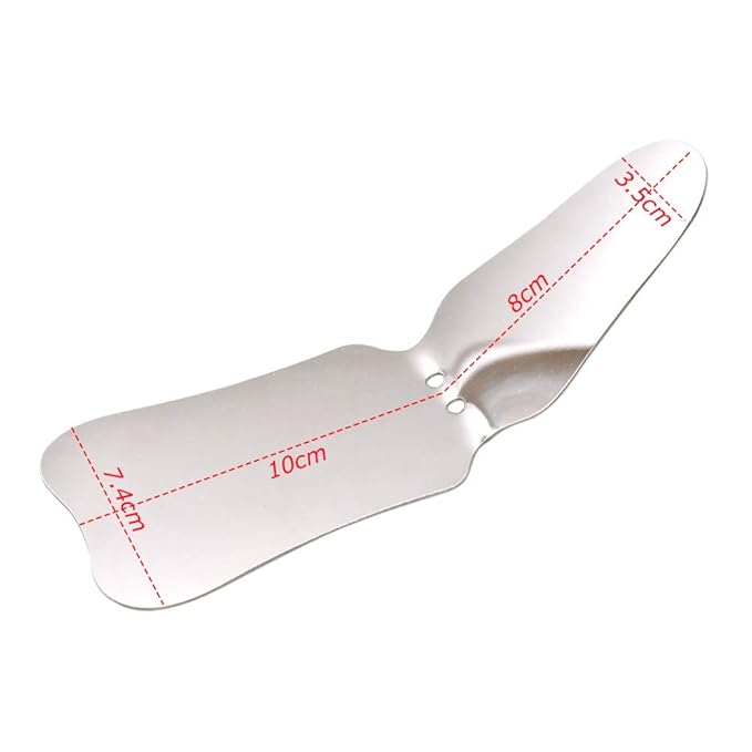 Angzhili 1 piece Dental Photography Mirrors Dental Orthodontic Mirror Stainless Steel Single Sided Photographic Occlusal Mirror,Bendable Dental Oral Mirror Intra-Oral Reflector (B type)