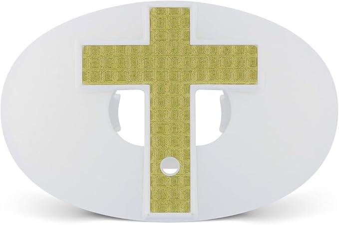 Battle Sports Cross Oxygen Football Mouthguard - Superior Airflow & Better Performance, Maximum Protection & Breathability Football Mouthpiece, Works with Braces - Cross