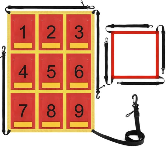 Adjustable Strike Zone Target for Baseball Net,Numbered Pitching Pad,Baseball Softball Target,Practice Throwing and Hitting with Accuracy,for 6x6,7x7 or 8x8 Foot Nets