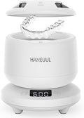 2025 Ultrasonic Retainer Cleaner for Dentures & Aligner, Durable Removable Base and Top Cover, Denture Cleaner Machine with 4 Modes for Mouth Guards, Jewelry, Rings, etc (White)