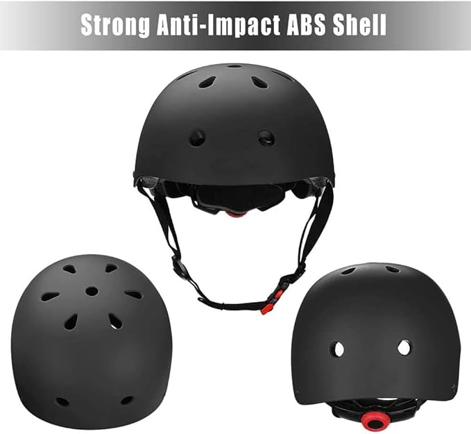 Adjustable Helmet for Ages 3-16 Kids Toddler Boys Girls Youth,Protective Gear with Elbow Knee Wrist Pads for Multi-Sports Skateboarding Bike Riding Scooter Inline skatings Longboard Roller Skate