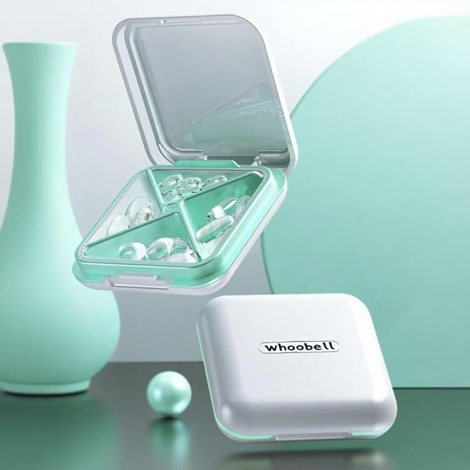 Retainer Case, Night Mouth Guard Case, Cute Retainer Case with Slim, Large Aligner Case, Inner Size 2.56, 2.36, 0.79 Inches (1 pack)