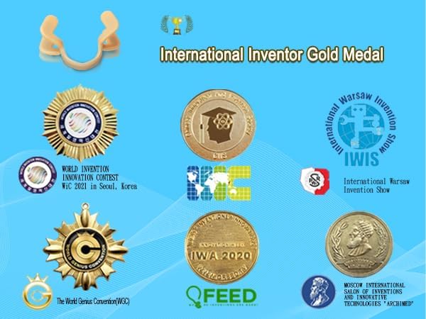 Easy Breath Nasal Dilator – Adjustable Titanium & Silicone Snoring Solution for Better Sleep, Boost Airflow – Reusable Comfortable Breathing Athlete Exercising (XXL)