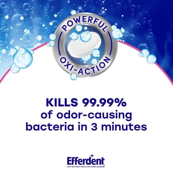 Efferdent Retainer & Denture Cleaner Tablets, Complete Clean, 44 Count, (Pack of 3)