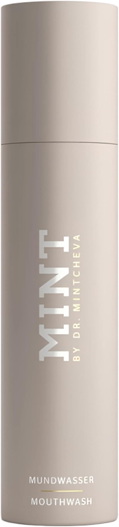 MINT whitening mouthwash with hydrogen peroxide - alcohol-free - mild taste - vitamin B12, peppermint oil and cucumber extract - mouthwash for the care of gums and interdental spaces -By Dr. Mintcheva