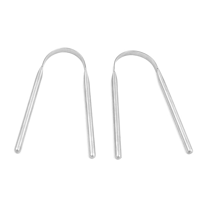 Tongue Cleaner, Stainless Steel (2 Count) By G.S ONLINE STORE